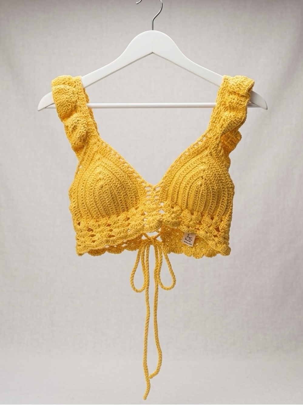 Yellow Crochet Top